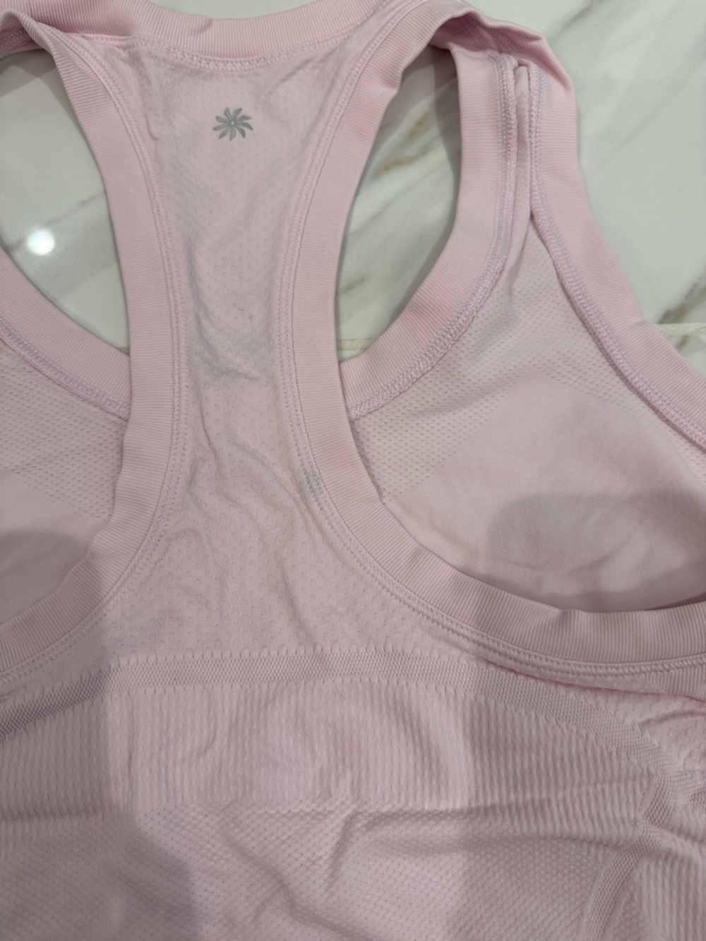 Athleta Light Pink Racerback Performance Tank - Picture 3 of 5